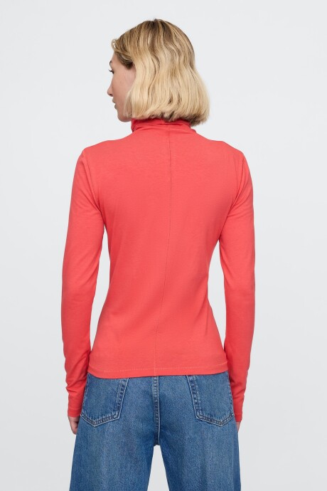 Remera Polera Mujer Modern Red