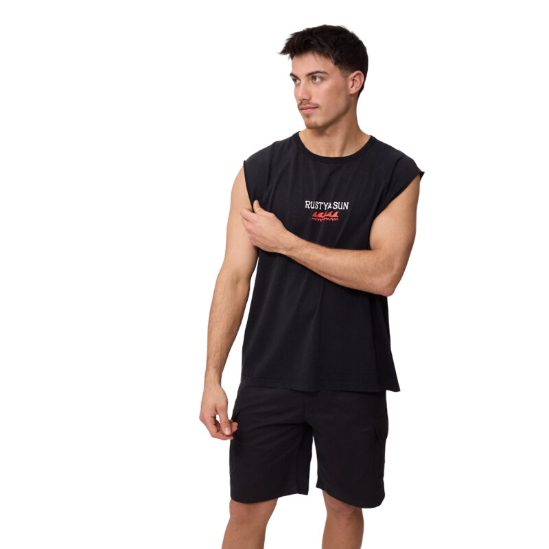 Musculosa Rusty Marea - Negro Musculosa Rusty Marea - Negro