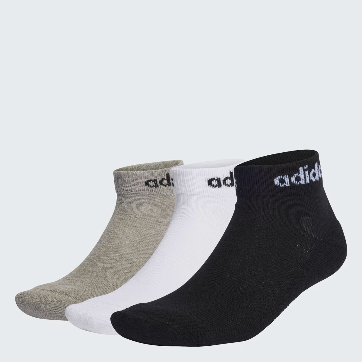 Medias Classic Cushined Media al tobillo 3-Pack Unisex - Gris 