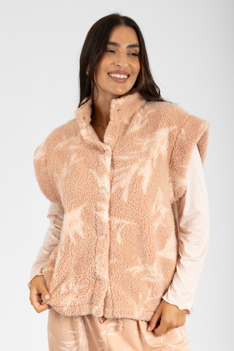 Chaleco feather Rosa antique