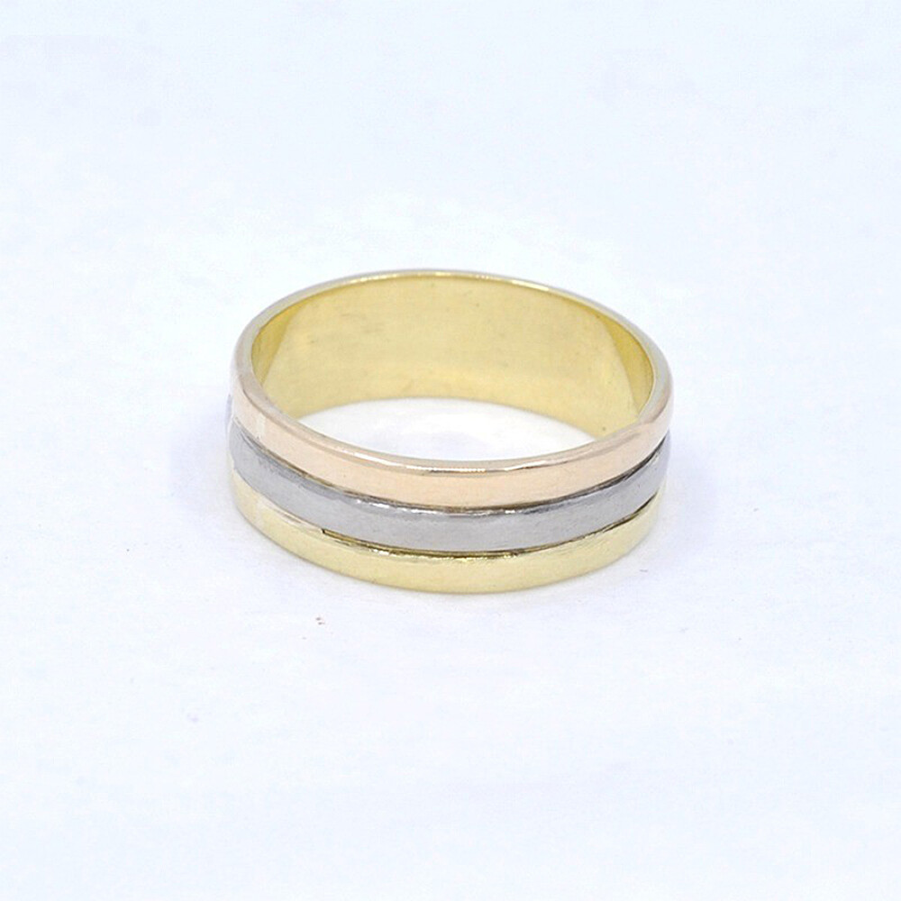 Anillo En Oro 18K De 3 Colores Anillo En Oro 18K De 3 Colores
