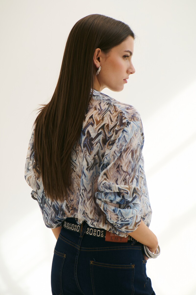 CAMISA JULIETA AQUA AZUL