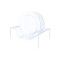 Soporte vertical para platos BLANCO