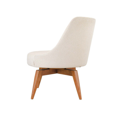 BUTACA GIRATORIA TELA NATURAL-BEIGE BOLI BEIGE