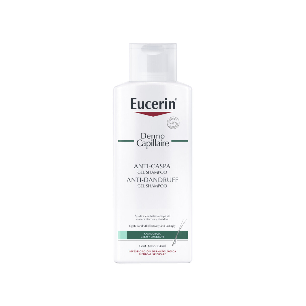 Eucerin Dermo Capillaire shampoo gel anti caspa grasa 250ml 