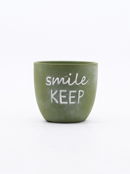 MACETA SMILE VERDE (V)