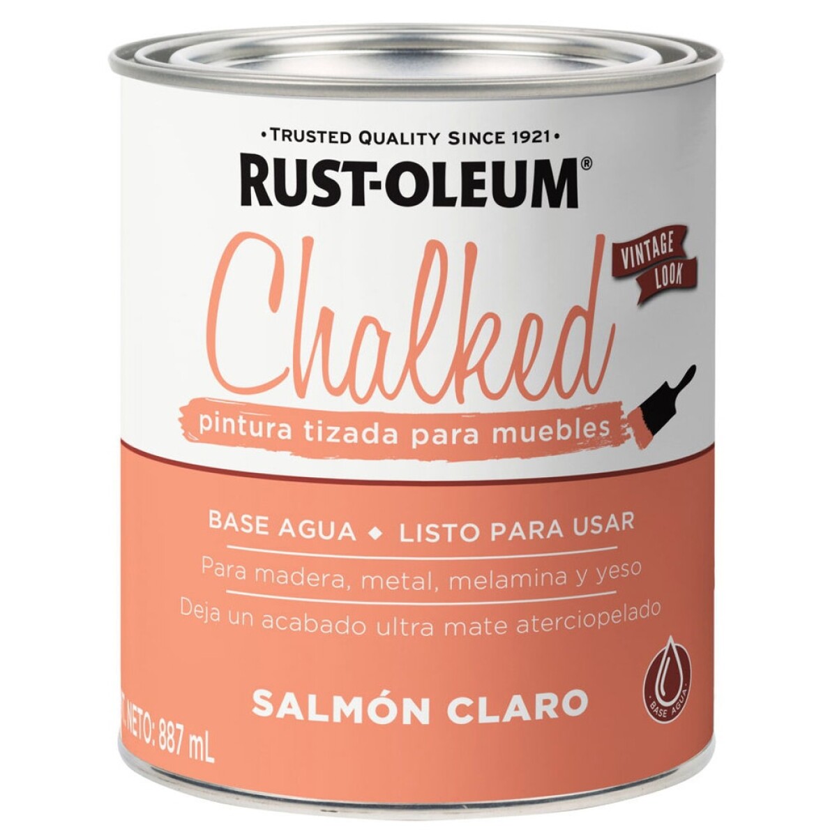 Esmalte tizado Brochable Salmon Claro Rust Oleum 