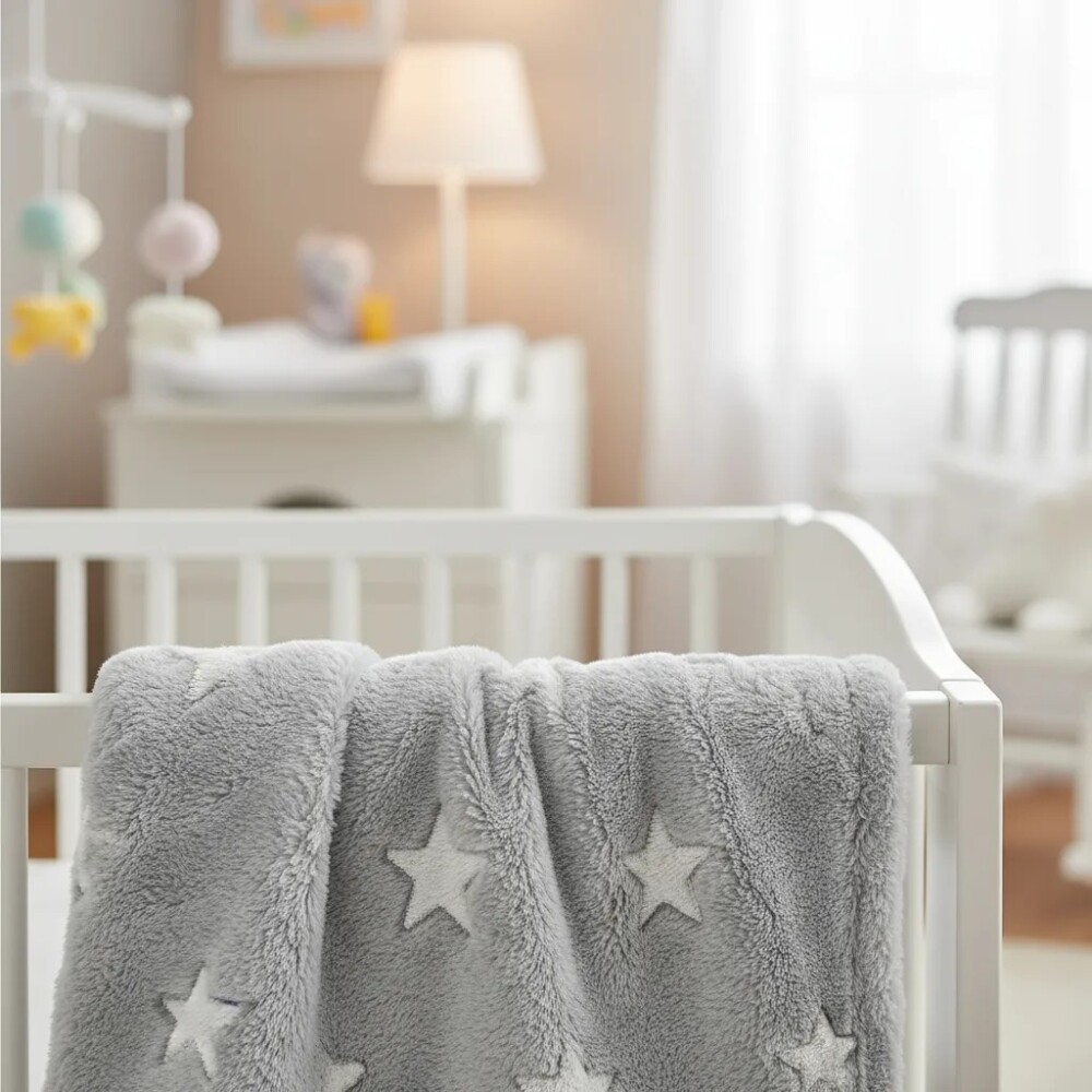 Manta estrellas BUBA clasica gris