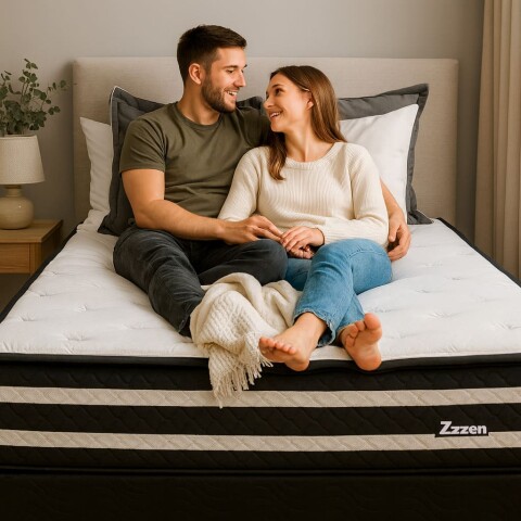 Sommier ZZZEN Oggo® - Espuma EPS - GARANTIA 1 AÑO 2 Plaza - 138 cm