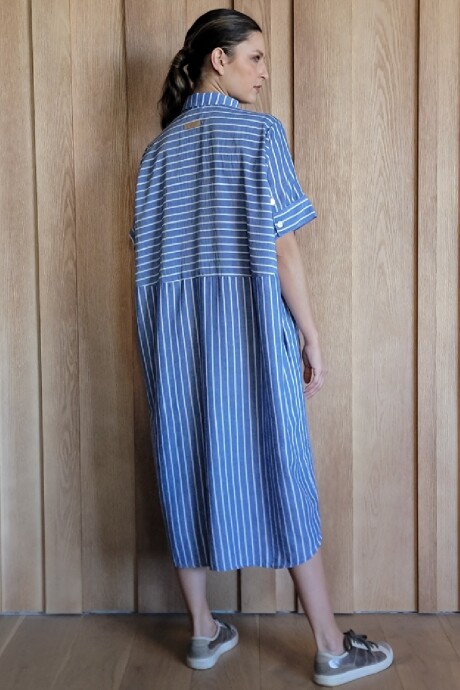 Túnica Costa Lino raya azul