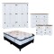 Promo Juego de Dormitorio Linea Naturale + Sommier 2 plazas Hamptons Hybrid Bronze BLANCO