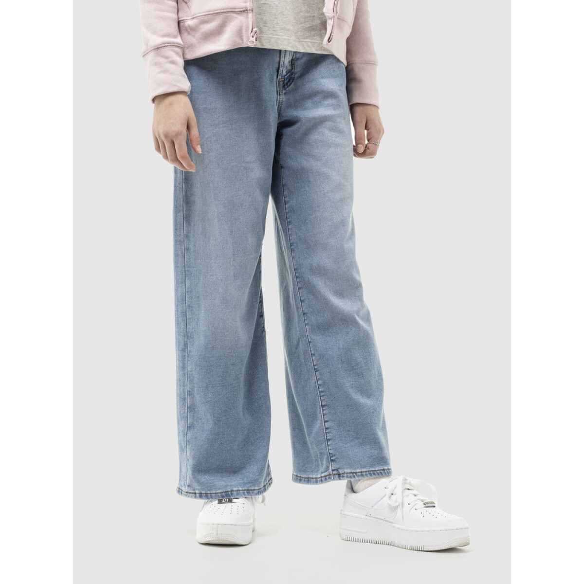 V-HR WIDE LT KNIT LIKE - LIGHT WASH 