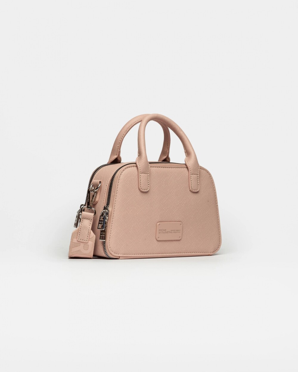 Cartera de mano New Penny en efecto cuero saffiano Rosa
