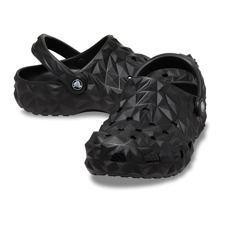 Classic Geometric Clog - Unisex Black