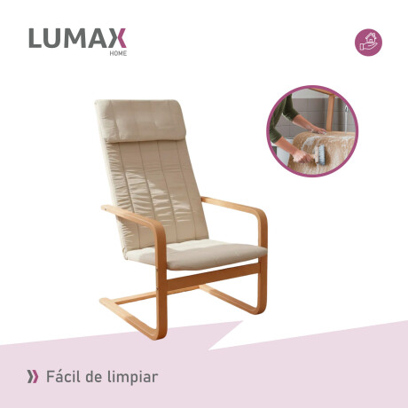 Sillón Silla Lumax Flex Diseño Comodidad y Estilo Beige