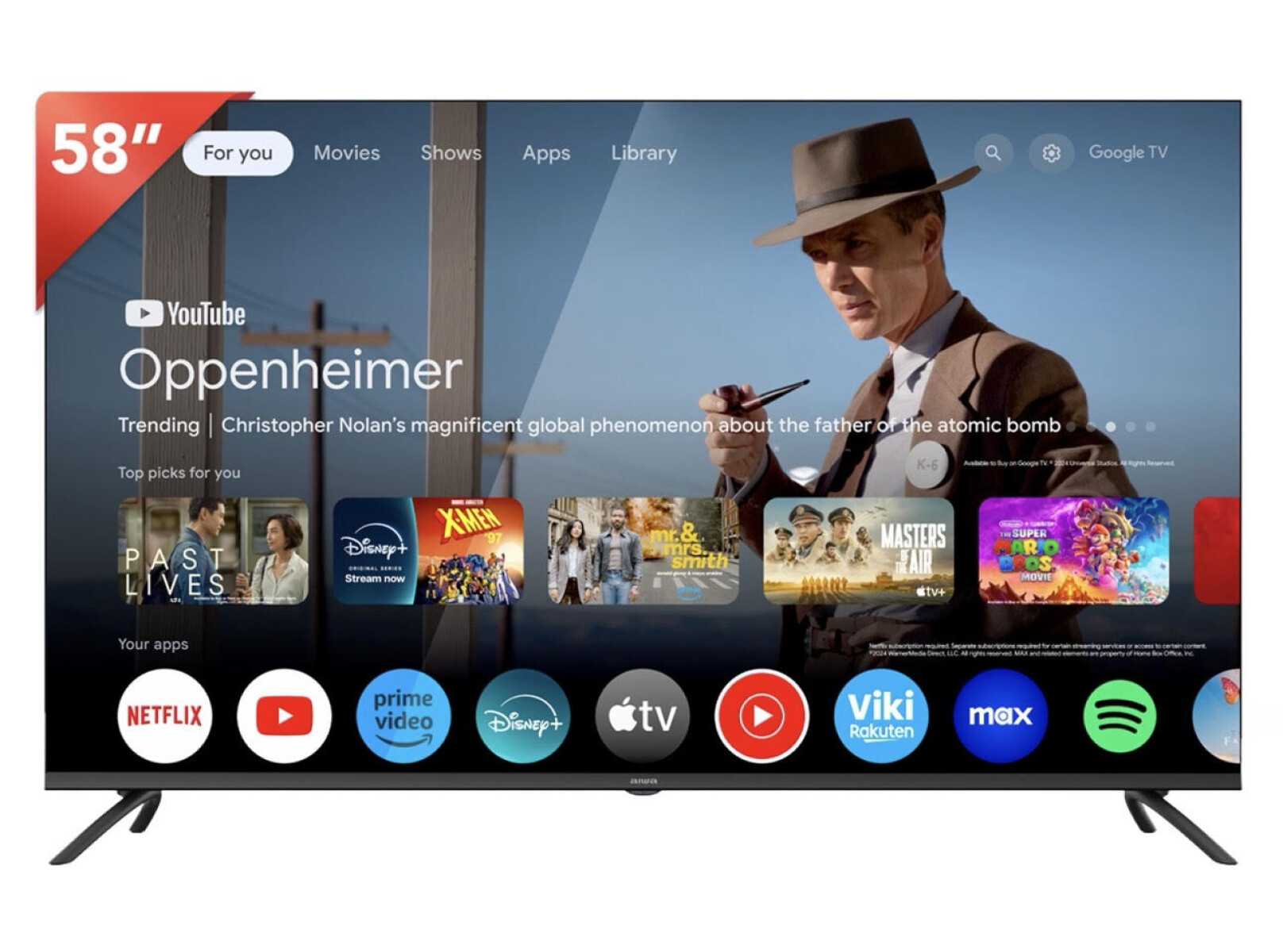 TELEVISOR SMART 58'' AIWA UHD 4K AW-58B4K 