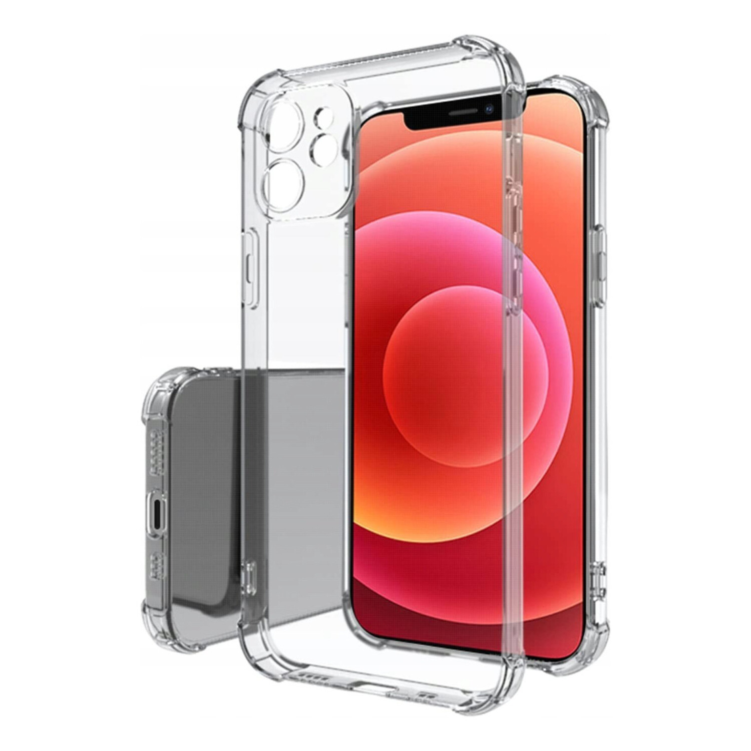 FlexGear [Protección completa] Funda para iPhone 12 Mini y 2  protectores de pantalla de cristal, transparente : Celulares y Accesorios
