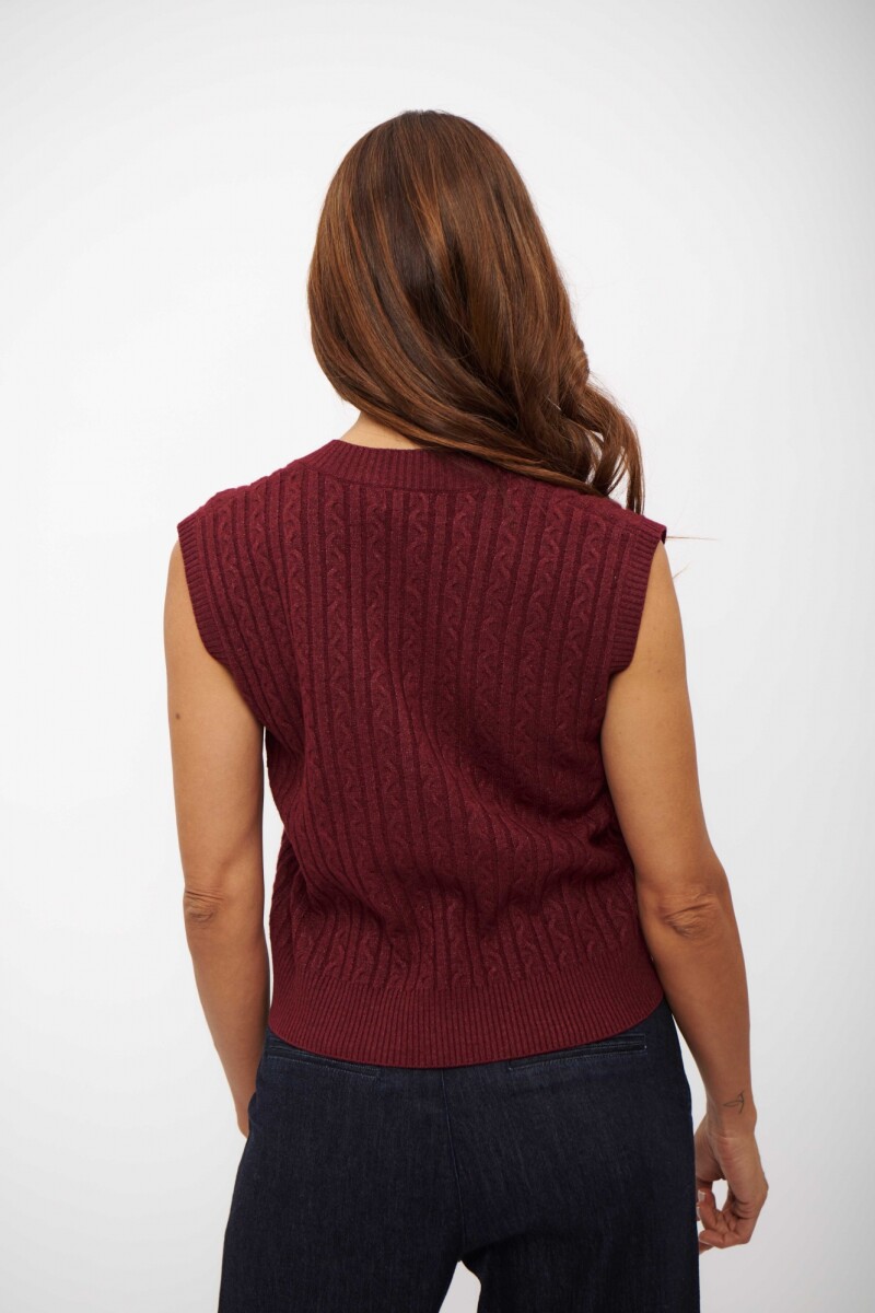 CHALECO ZINA BORDO
