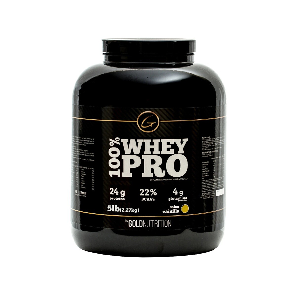 Proteína 100% Whey Pro 5 Gold Nutrition Chocolate 5 Lbs. 