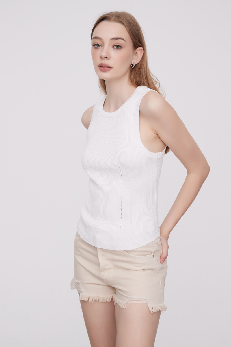 Musculosa Rios - Marfil / Off White 