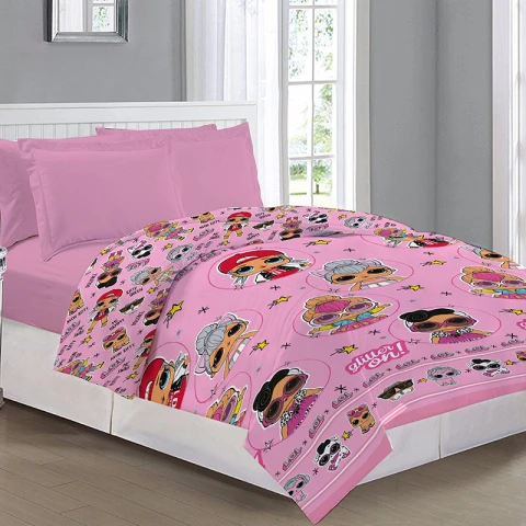 Colcha Infantil LOL Surprise 1 Plaza 100% Microfibra 24392 LOL SURP