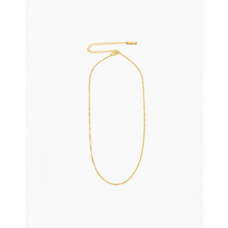 Collar Cadena Fina Acero Dorado