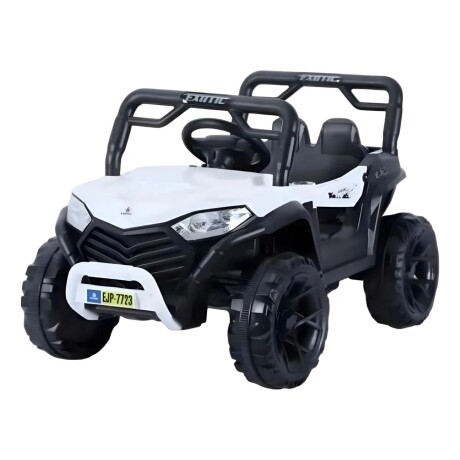 Auto a Batería Lumax 4x4 12V control remoto, USB y Música Blanco