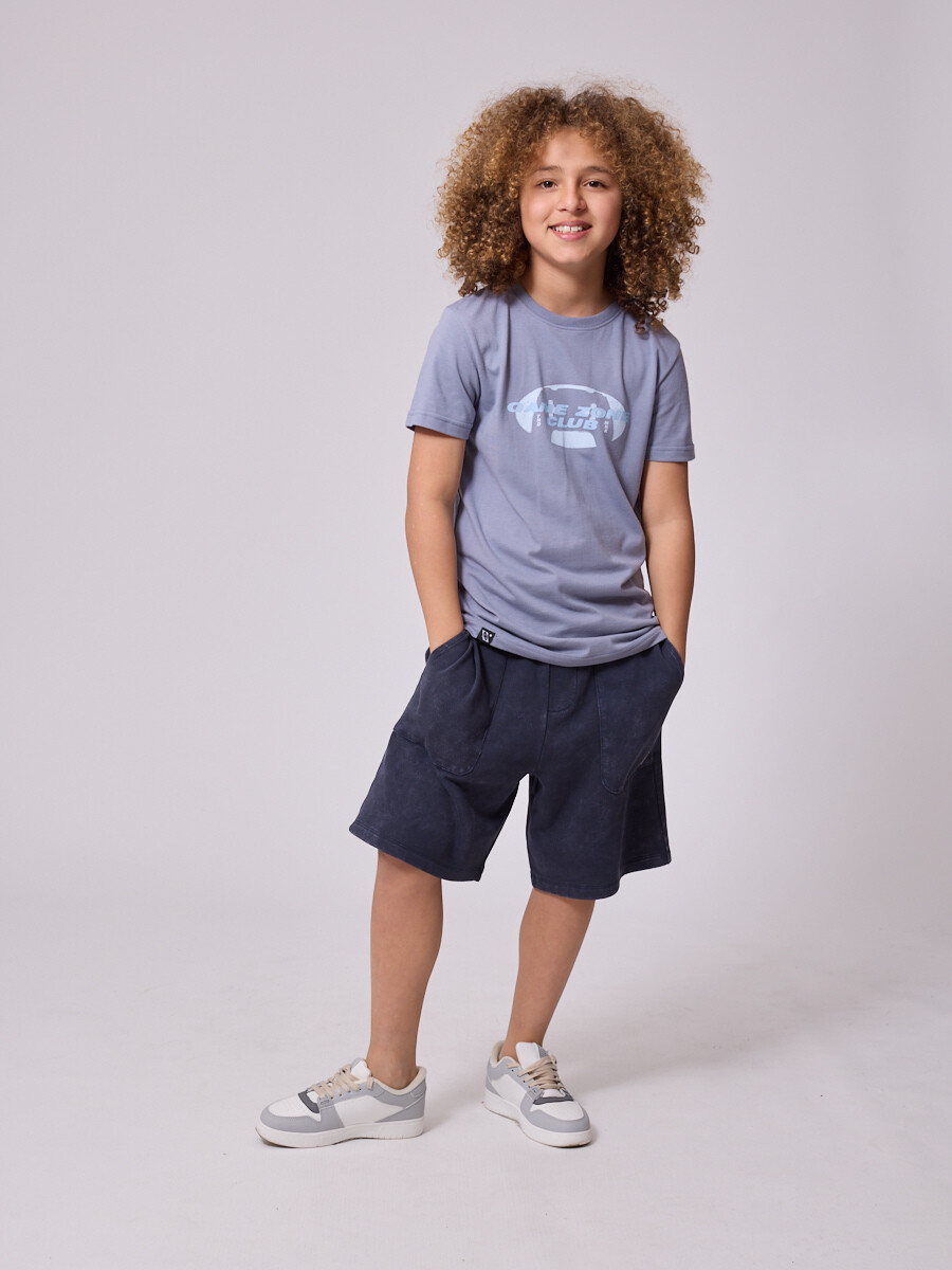 T-SHIRT MIRGO TEEN DIXIE - Gris Claro 