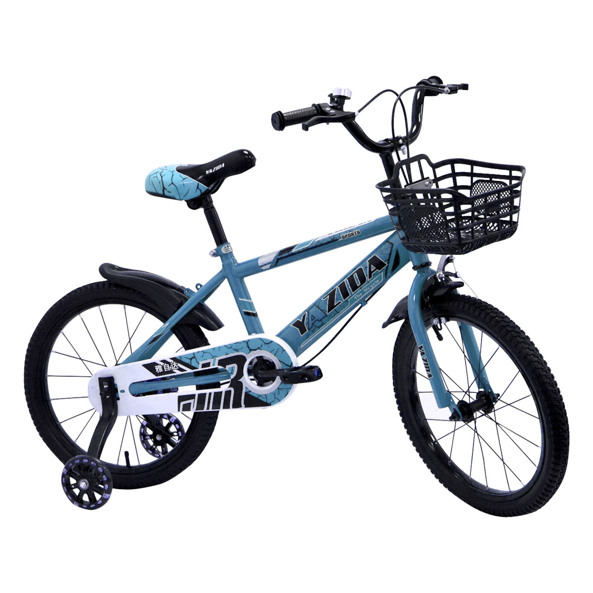 Bicicleta celeste deals con canasto