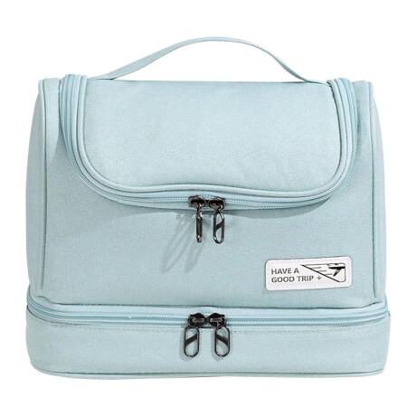 Neceser Organizador Portable de Viaje p/Maquillaje Cosmética Verde