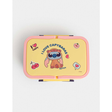 Lunchera Plástica ''stitch Capybara'' Combinacion Bicolor