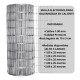Tejido Malla Electrosoldada Galvanizada Rollo 1.20 X 25 Mts Gris