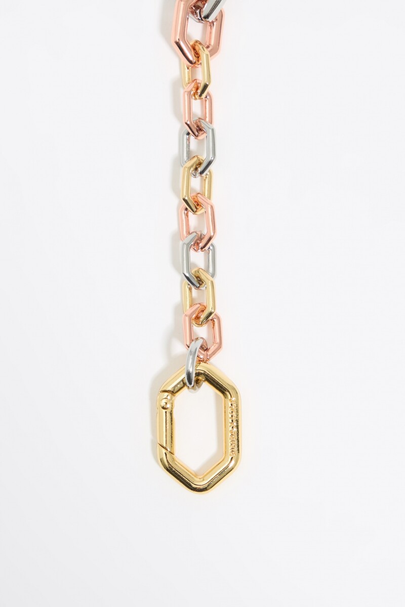 COLLAR CADENA Y PERLAS Oro