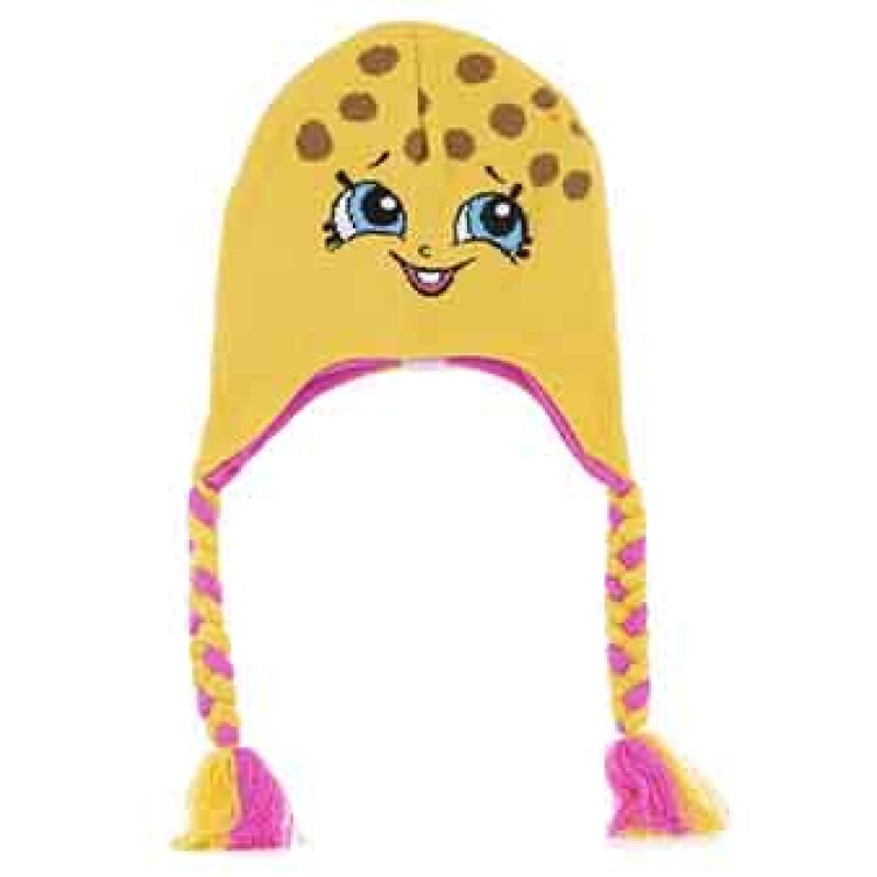 Gorro Disney c/Trenzas Shopkins Amarillo