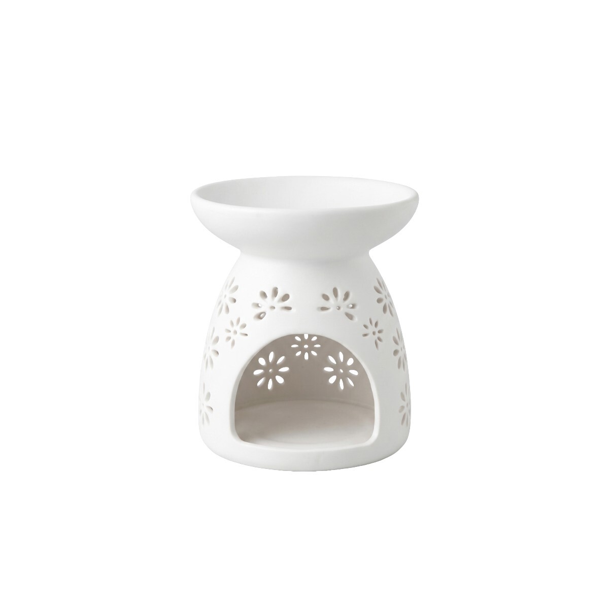 QUEMADOR CERAMICA BLANCO 10X11CM 