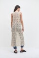 Chaleco en crochet beige