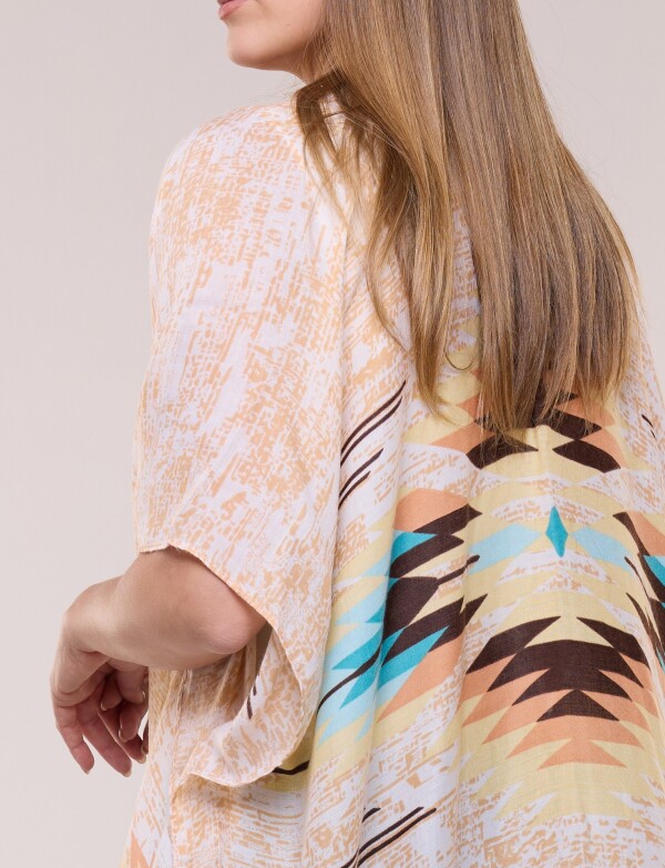 Kimono Tribal BEIGE/MULTI