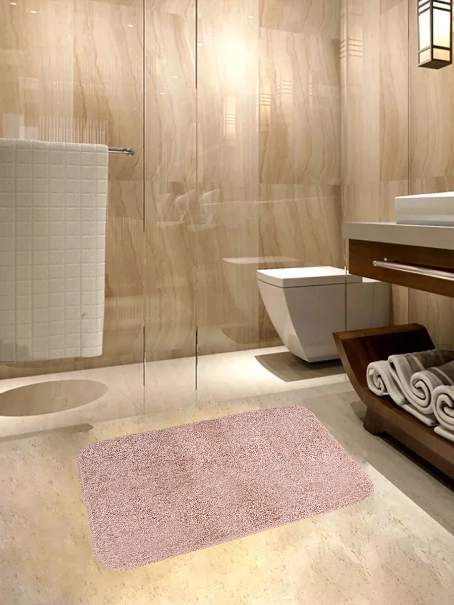 ALFOMBRA DE BAÑO - BEIGE 