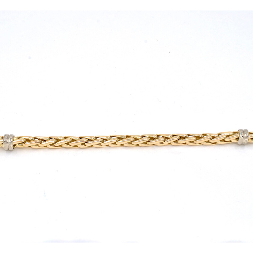 Cadena En 2 Tonos De Oro 18K Cadena En 2 Tonos De Oro 18K
