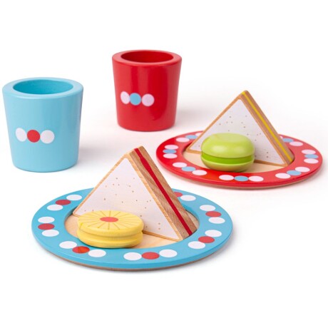 Juego Té de la tarde madera Juego Té de la tarde madera