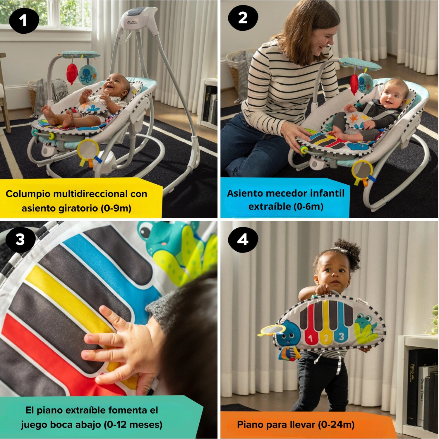 Columpio Mecedora 4en1 Ocean Explorers — Bebesit Uruguay - Main Image