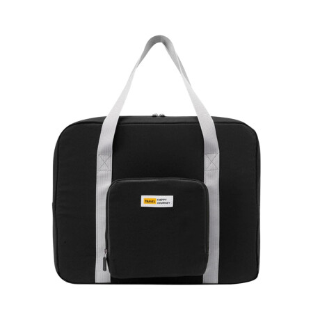 Bolso plegable para viaje con bolsillo Negro
