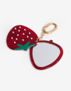 Espejos de cartera Llavero Y Bag Charm Espejo Frutillas - Rojo Frutilla
