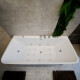 Bañera Con Hidromasaje 170X75 6 Jets + Burbujas Incluye Griferia Y Motor 1.5 Hp Blanco Autoportante BLANCO