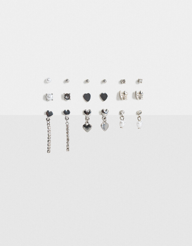 Aros Sets De metal Set De Aros - Plateado