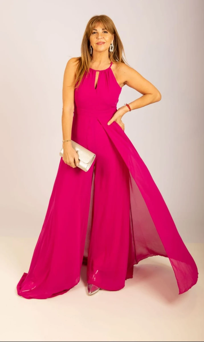 Mono con sobrefalda - Magenta 