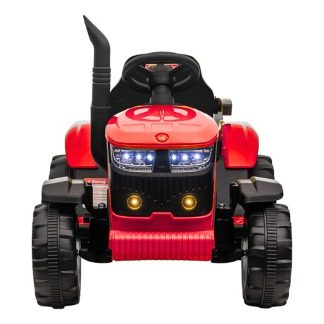 Tractor con Remolque Lumax a Batería con Luces, Sonido, MP3 y USB Rojo