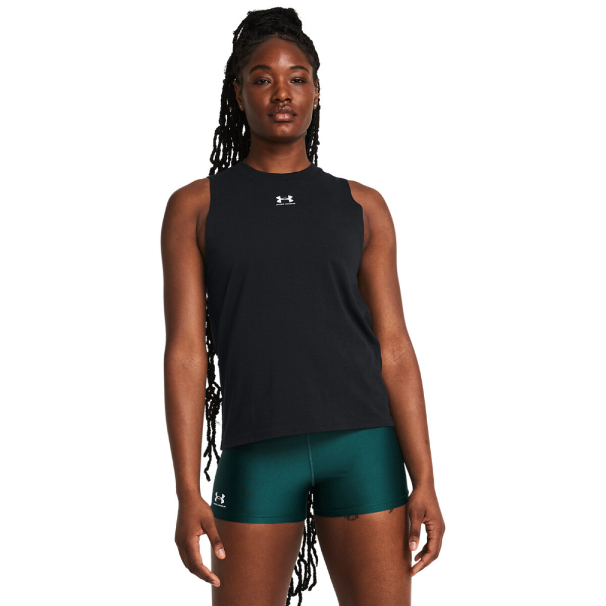 UA Rival Muscle Tank-BLU - BLK-001 