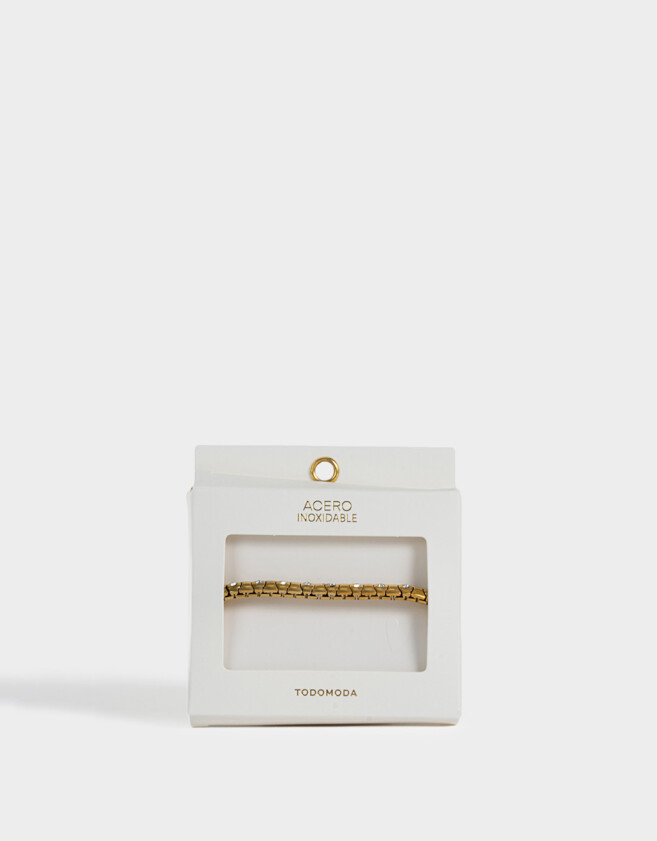 Pulseras Elásticas Premium Silver Pulsera Elástica De Acero Quirúrgico - Dorado