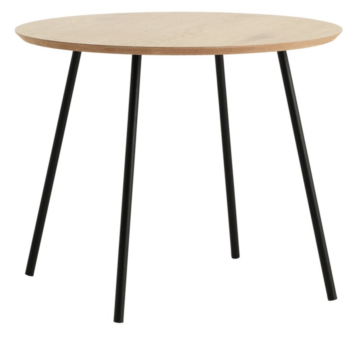 Mesa auxiliar NYBO Ø55 color roble/negro 